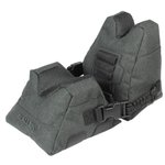 Allen 18417 Eliminator Shooting Rest Prefilled Front and Rear Bag made of Gray Polyester, weighs 4.50 lbs, 11.50" L x 7.50" H & Side Release Buckles