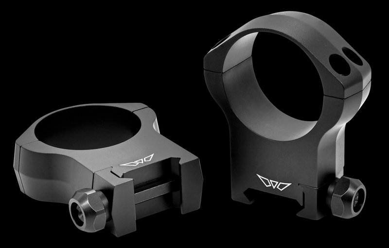 Warne Mountain Tech Scope Rings 35mm Ultra High Matte Black Picatinny Weaver