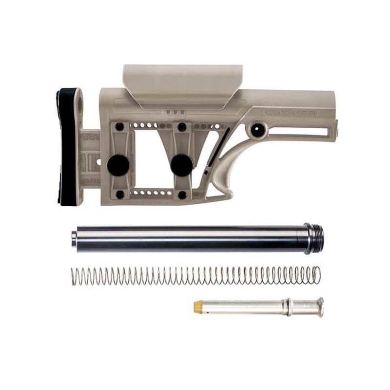 Luth-AR MBA-1 FDE Adjustable Mil-Spec Buttstock with 308/7.62 Buffer Assembly (AR-15)