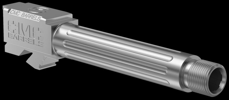 CMC Triggers Match Precision 4.01in Threaded Fluted 9mm Barrel for Glock 19 Gen 3-4