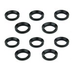 TacFire 10-Piece Muzzle Brake Crush Washer, Black