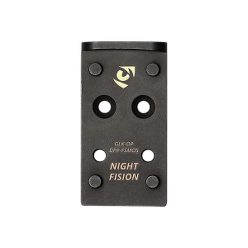 Night Fision Glock MOS DeltaPoint Pro Adapter Plate Black 17-4 Stainless