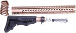 Guntec USA Ultralight AR-15 Complete Furniture Set Burnt Bronze