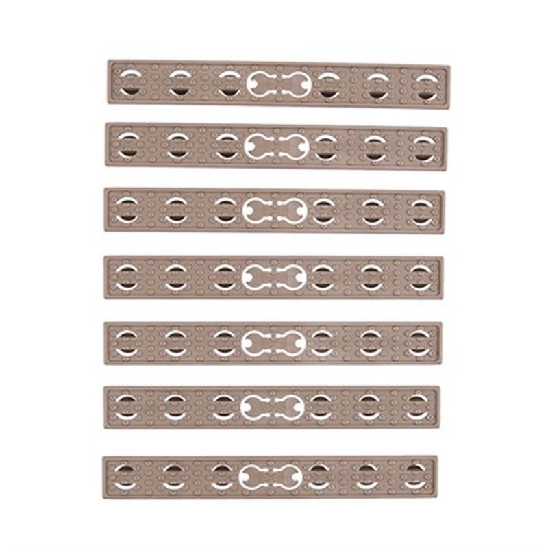 Knight's Armament Keymod Flat Panel Rail Covers 7-Pack Polymer