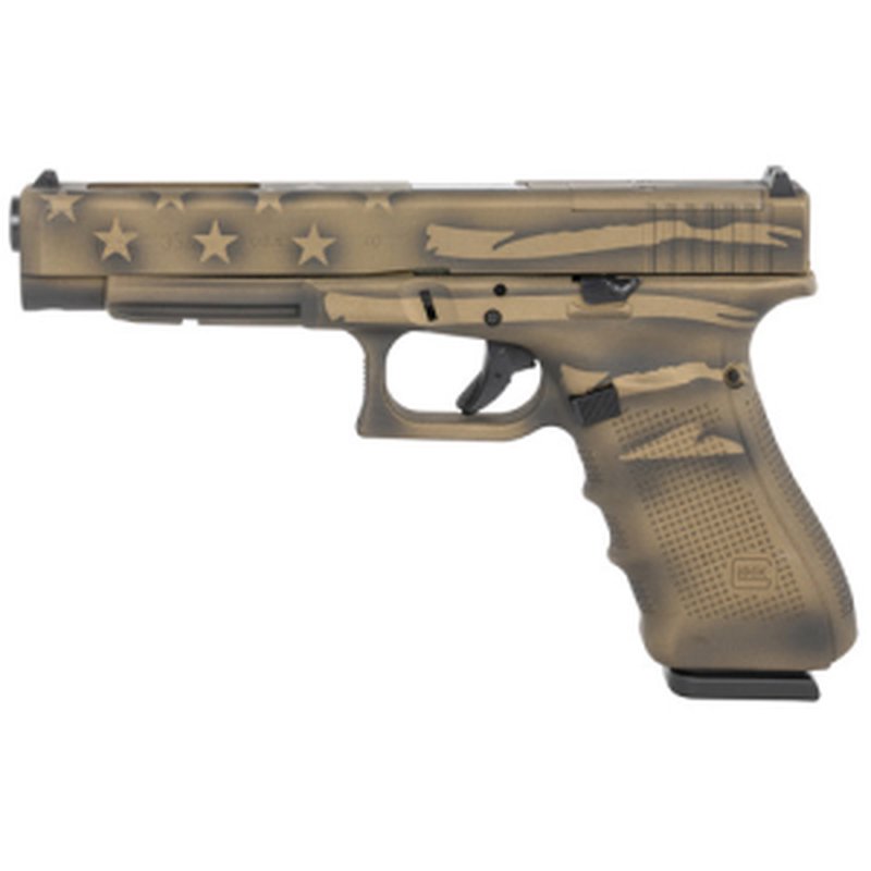 Glock G35 Gen4 MOS .40 S&W 5.31in 15rd Bronze Battleworn USA Flag