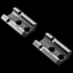 Weaver Top Mount Base Pairs Cross-Lock Base Pair Set, Aluminum