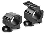 Barska Rifle Scope Rings - 30mm w/ 1in Insert, Low Height, Picatinny Rail, See-Through Base