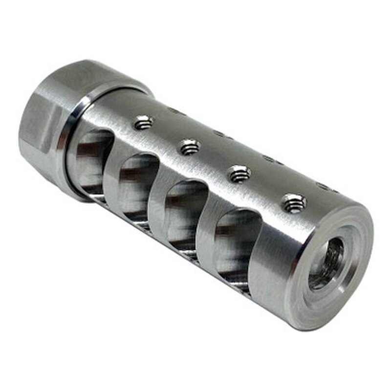 American Precision Arms Gen 3 Micro Bastard 9/16x24 Muzzle Brake 9mm/.350 Cal Stainless