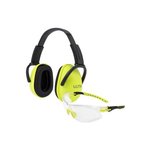 Allen ULTRX Sound Blocker Youth Ear and Eye Protection Combo - Lime