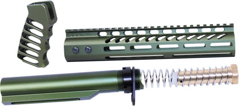 Guntec USA AR-15 10in Pistol Brace Build Kit w/ Mil-Spec Buffer Tube