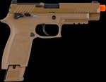 Sig Sauer ProForce M17 Airsoft Handgun 6mm Plastic BB Green Gas 410 fps Coyote Tan