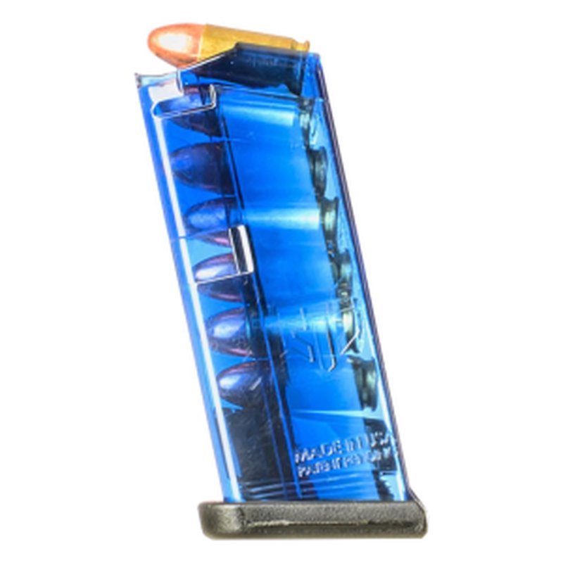 ETS Glock 43 7-Round 9mm Magazine Blue Translucent