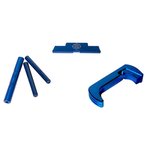 Cross Armory 3-Piece Upgrade Kit for Glock 17/19/26/34 Gen5, Blue Anodized - CRG5OKBL