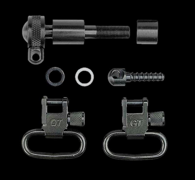 Grovtec GTSW18 Locking Swivel Set 1 in Black Oxide Steel for Remington 760/7600