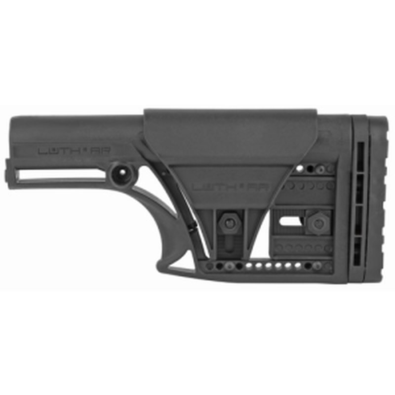 LUTH-AR MBA-1 Stock w/3-Axis Butt Plate AR-15/AR-10 Black