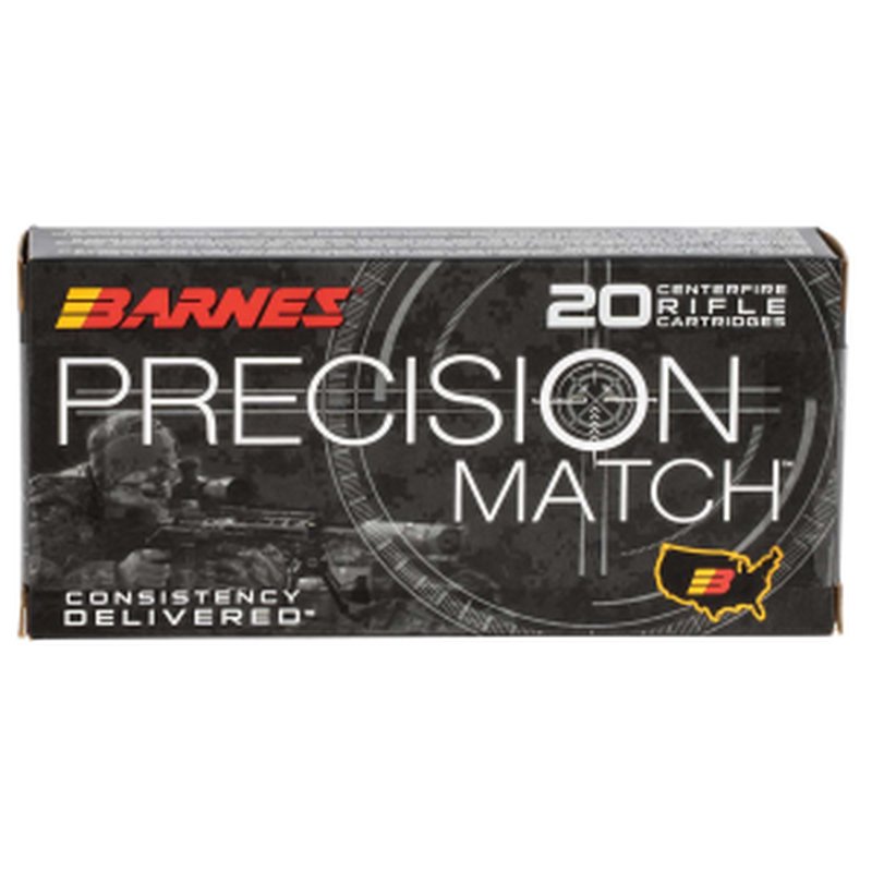 Barnes Precision Match 5.56x45mm NATO 85gr OTM Boat Tail Ammo