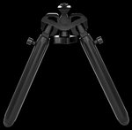 Warne Vapor M-LOK Bipod V7934M 7.1-10.5 in Height 50° Cant Matte Black Aluminum