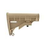Tiger Rock AR-15 Mil Spec Collapsible Standard Version Stock Body Tan Small
