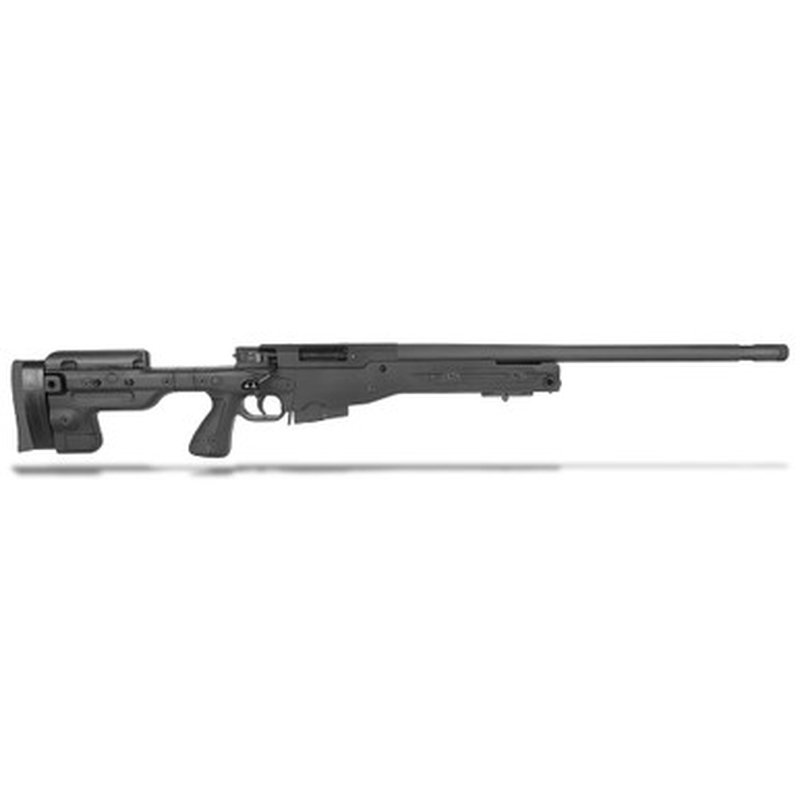 Accuracy International AT 6.5 Creedmoor 24 Inch Threaded Black Rifle Fixed Stock ATR6524FIBL