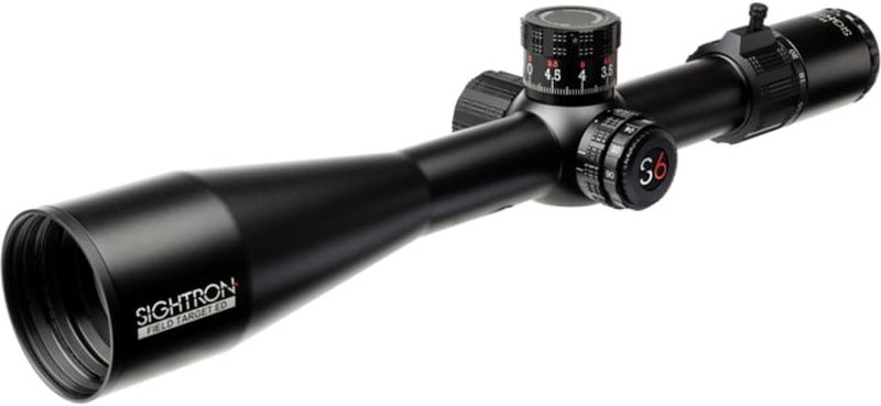 Sightron S6 10-60x56mm ED Field Target Rifle Scope, 34mm Tube, Second Focal Plane