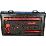 Timber Creek Outdoors TCOEKR Enforcer Complete Build Kit Red Anodized for AR-15