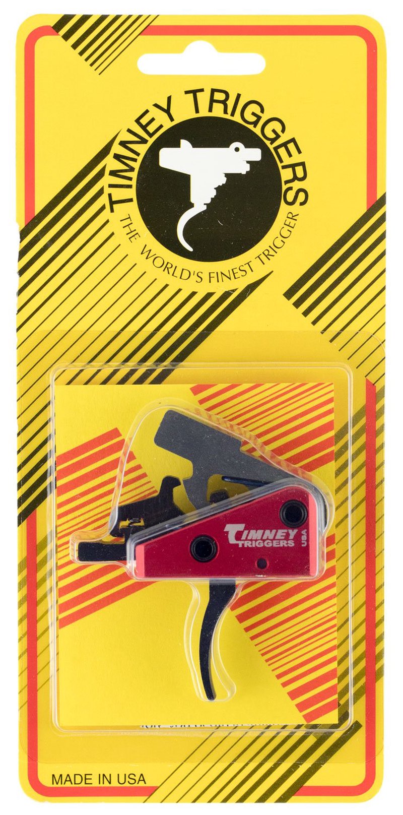 Timney Triggers Targa Short Trigger AR-15 Two-Stage Curved (Black/Red)