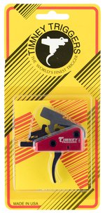 Timney Triggers Targa Short Trigger AR-15 Two-Stage Curved (Black/Red)