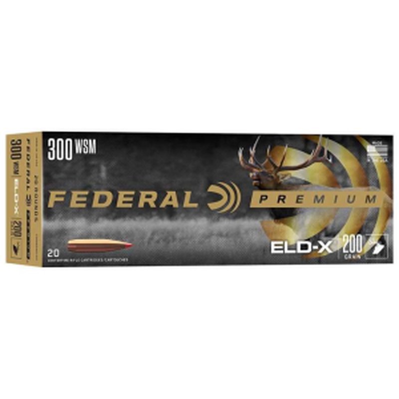 Federal Premium ELDX 300 Winchester Short Magnum 200 Grain 20 Rounds