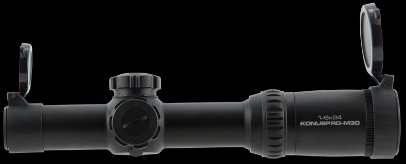 Konus Konuspro LPVO Scope 1-6x, 24mm Objective, 9.7in Length