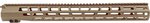 Grey Ghost Precision AR-10 M-LOK Handguard 18 in FDE Cerakote