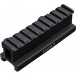 Truglo Picatinny Riser Mount 1-Inch Rise 4-Inch Length Matte Black Anodized TG8990B