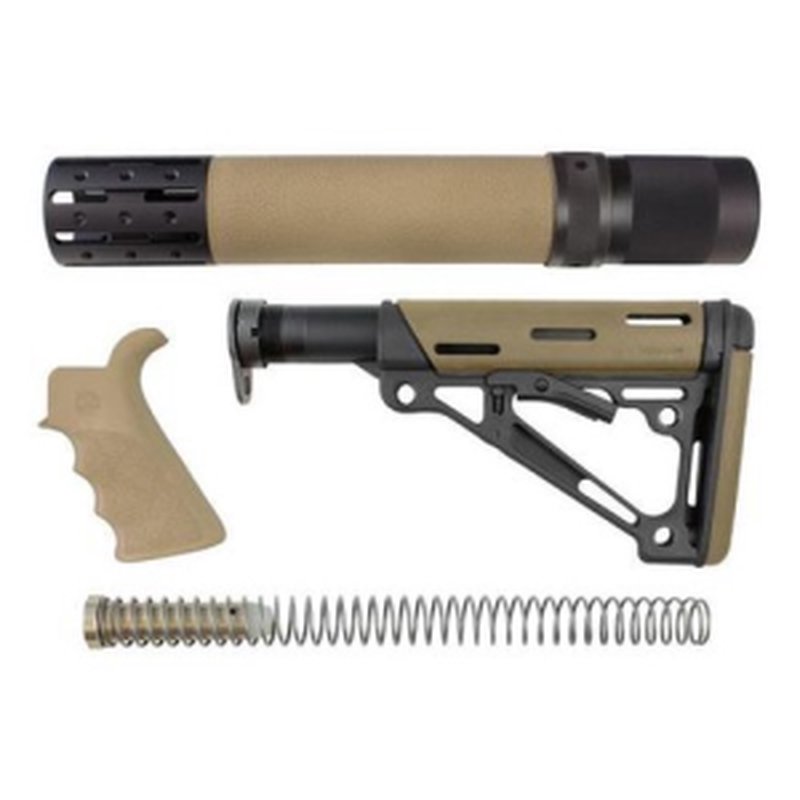 HOGUE AR-15/M-16 Kit Finger Groove Beavertail Grip, FDE