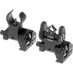 Troy SSIGMCMSTBT01 Battle Sight Micro Set DOA Tritium Rear/M4 Front AR-15 Aluminum Black
