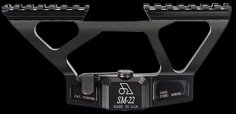 Arsenal SM22 AK Scope Mount 0 MOA Black Anodized Picatinny Rail