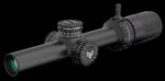 Swampfox Optics 1-6x24 SFP Guerrilla Dot BDC red dot reticle scope, Black