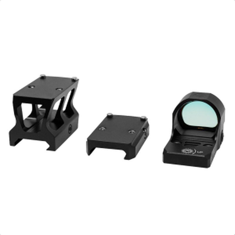 Gritr Caracara 3.0 MOA Red Dot Reflex Sight with Low Mount and Lower 1/3 Co-Witness Mounts