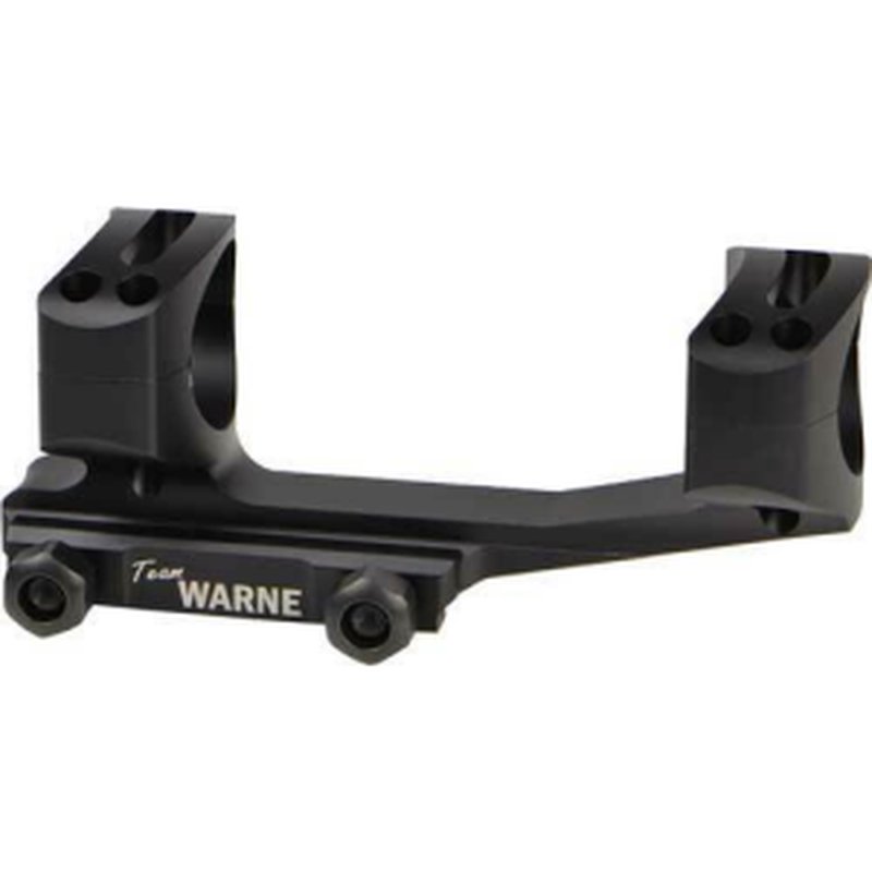 Warne Xskelitw 1-Pc Base & Ring Combo For AR 1" Style Black Finish