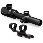 Vortex Crossfire II 1-4x24 Riflescope with V-Brite MOA Reticle and Cantilever Ring Mount