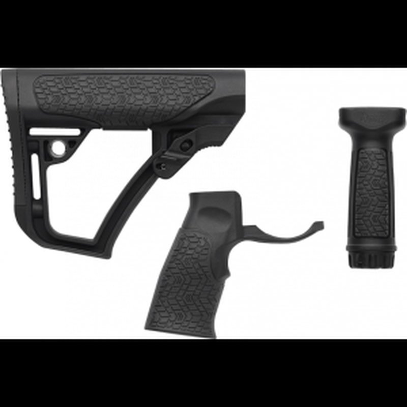 Daniel Defense 281020614500 Collapsible Buttstock AR-15 Glass Reinforced Polymer Black