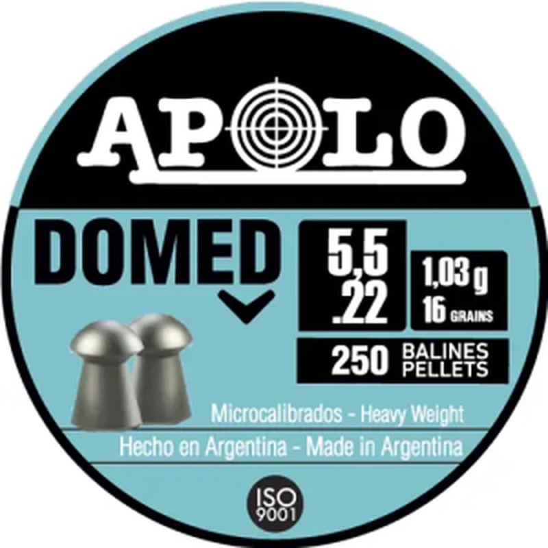 Hatsan USA Apolo Domed 16gr 5.5mm .22 Caliber Pellets 250rd