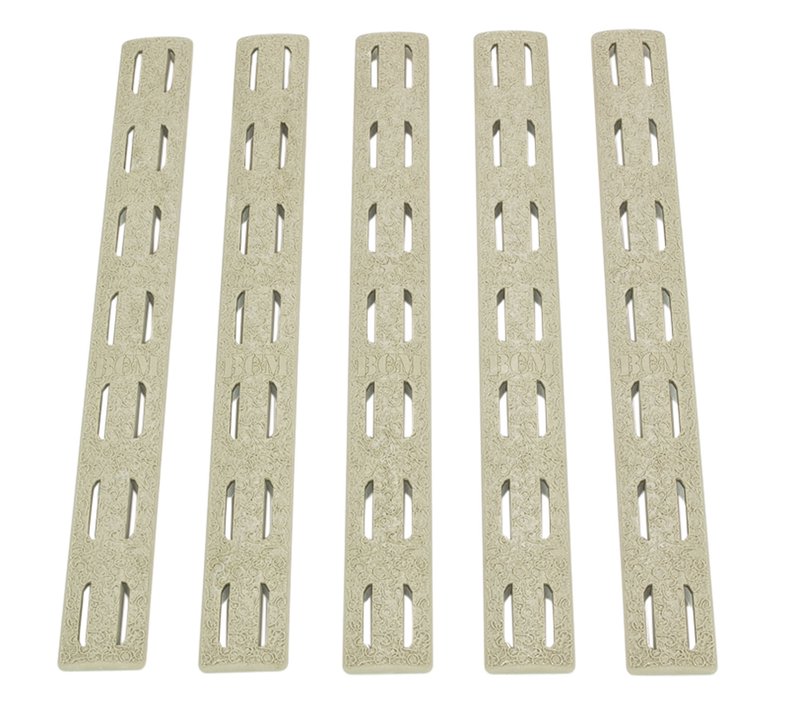 BRAVO COMPANY 5.5" KeyMod Rail Panel Kit 5 Pack FDE