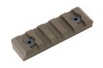 Timber Creek 5-Slot Picatinny Rail Section, M-LOK Compatible, Flat Dark Earth - M 5S PR FDE