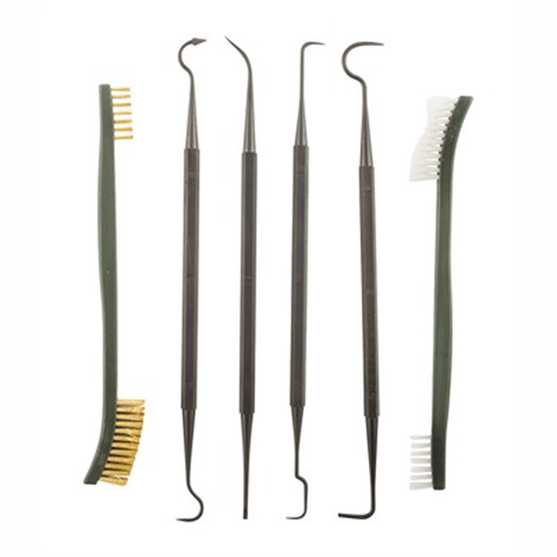Lyman Pick and Brush Set cleaning picks with nylon-bristled brush