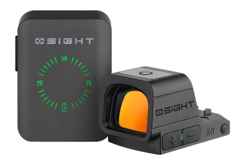 Olight OSight XR 2/6 MOA Dot + 32 MOA Circle Red Dot Sight w/ Charging Cover, Black - OSIGHTXR
