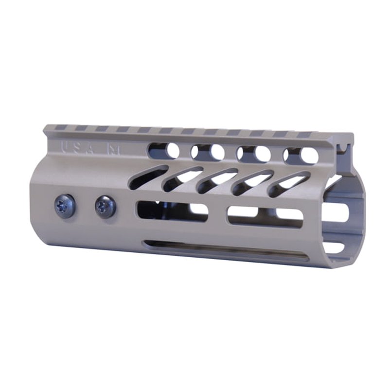 Guntec USA 4in Ultra Lightweight Thin M-LOK System Handguard w/ Monolithic Top Rail