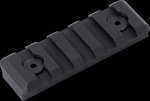Timber Creek M5SPRBL M-LOK to Picatinny Rail 5-Slot Black Hardcoat Anodized