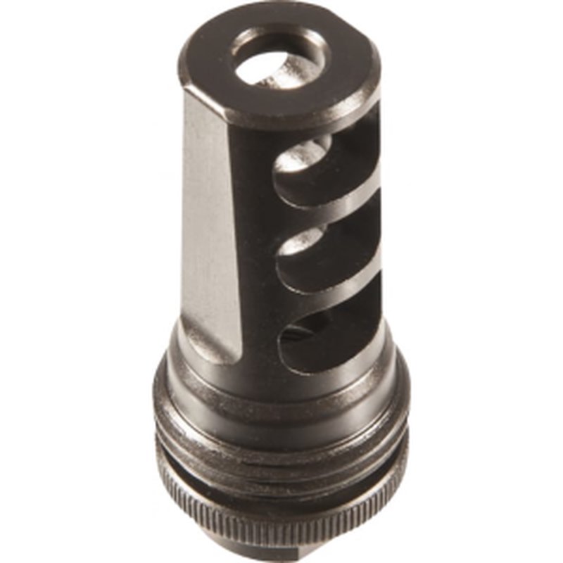 SilencerCo AC858 Harvester Big Bore Muzzle Brake Black Steel with 3/4x24