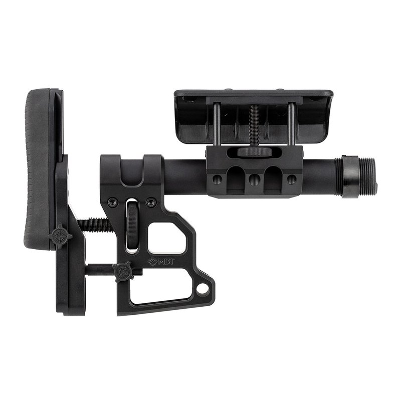MDT SCS Rifle Skeleton Carbine Stock Black - Adjustable Carbine Stock for Tactical Skeleton Setup