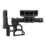 MDT SCS Rifle Skeleton Carbine Stock Black - Adjustable Carbine Stock for Tactical Skeleton Setup