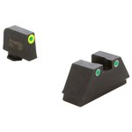 Ameriglo GL-333 Glock optic compatible sight set XL tall black tritium